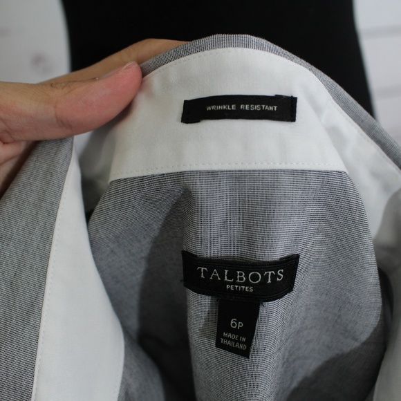 Talbots Petite Button Down Dress Shirt - Picture 5 of 7